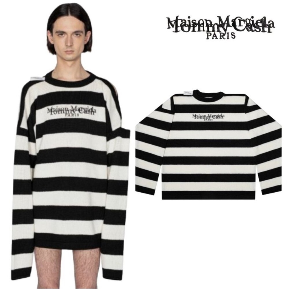 Maison Margiela Tommy Cash Black and White Sweater